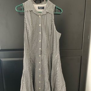 Black/White Gingham Picnic Dress